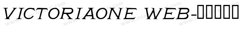 VictoriaOne Web字体转换